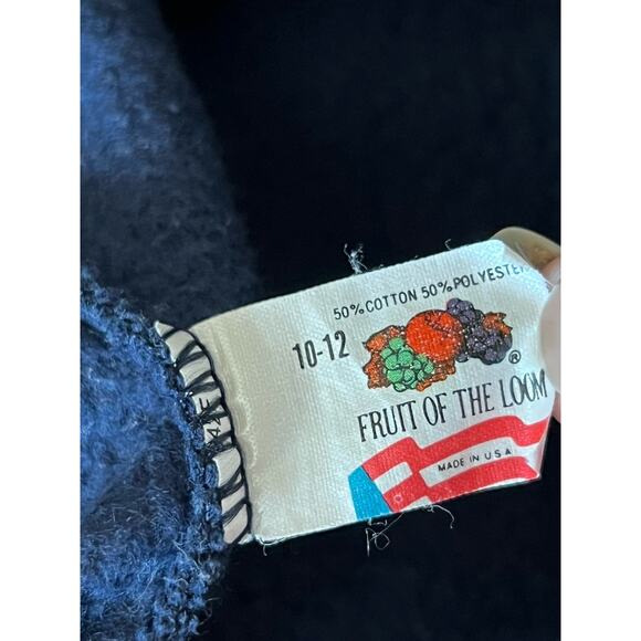 Vintage 80s Tennessee Vols Youth 10-12 Sweatpants Spellout Made in USA Navy Blue - Picture 5 of 5